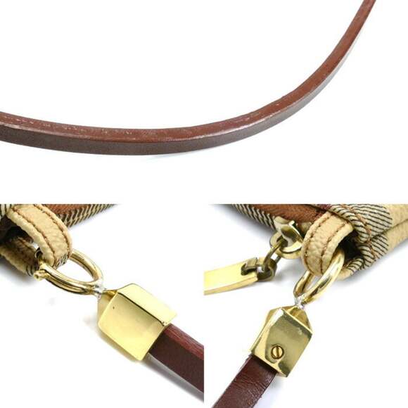 BURBERRY Check Pouch Beige Women's - Picture 8 of 8